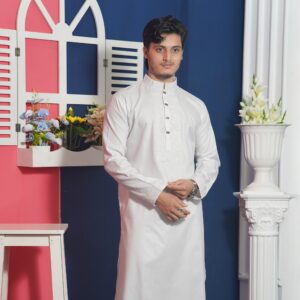 Premium White Cotton Punjabi - Style With Comfort